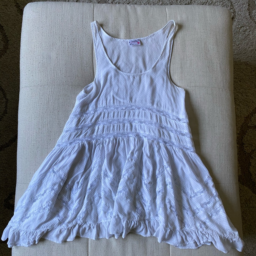 Intimately Free People Voile and Lace Trapeze Slip Dress SZ XS - Picture 6 of 9